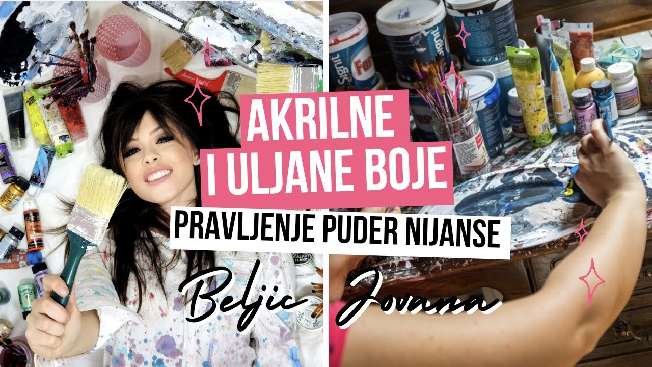 Razlika između akrilnih i uljanih boja, pravljenje boje kože