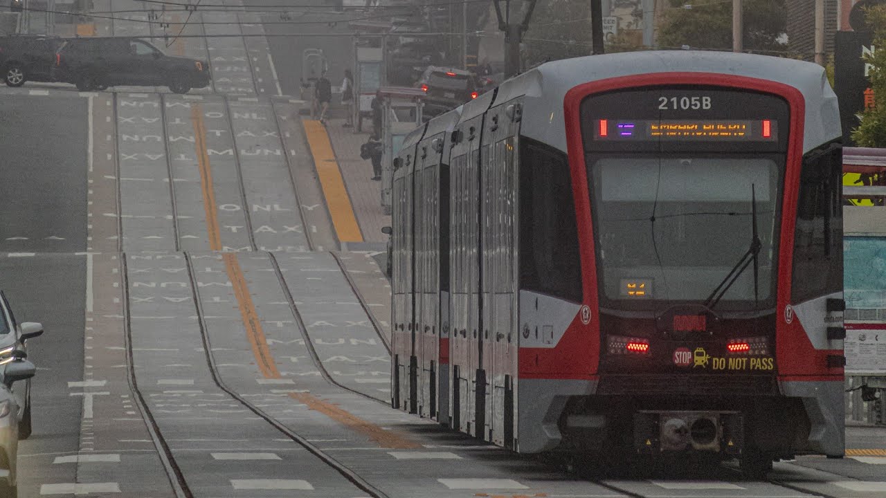 SFMTA Buses & Light Rail Observation in the Fog