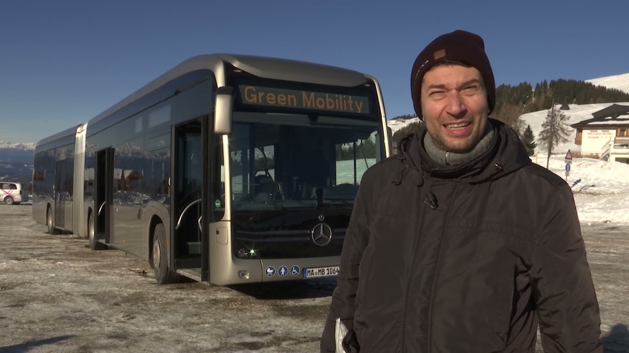 L'autobus elettrico viene testato a circa 2.000 metri all'Alpe di Suisi
