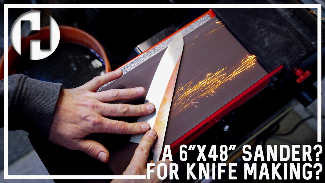 Using a 6x48 Sander for Knife Making