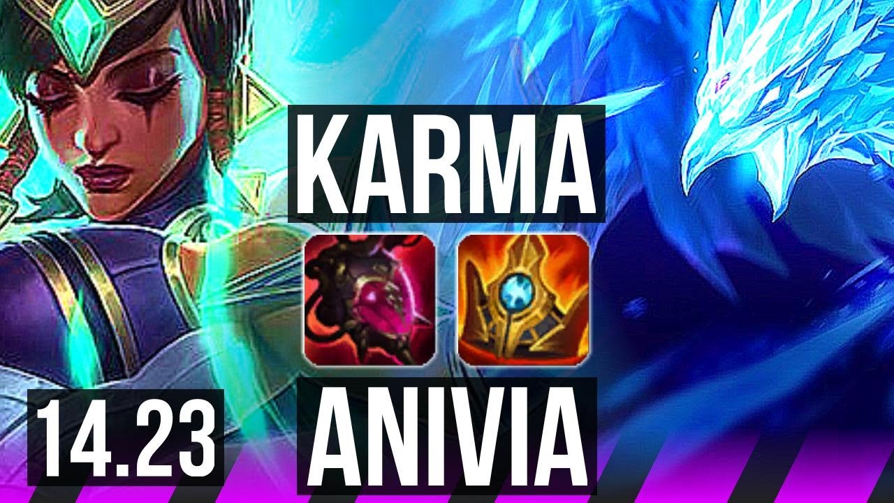 KARMA & Jhin vs ANIVIA & Sivir (SUP) | KR Diamond | 14.23
