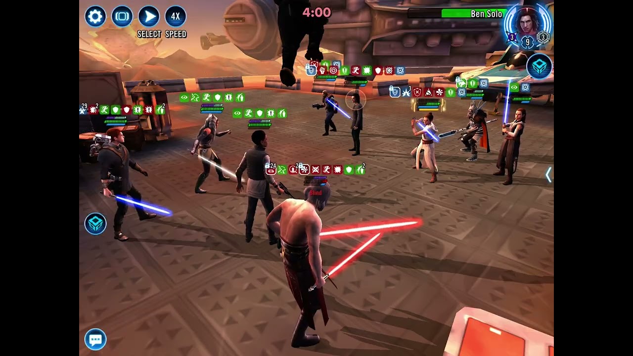 SWGOH - GAC - 5v5 - Cere, Malicos vs Rey with Nest DC9