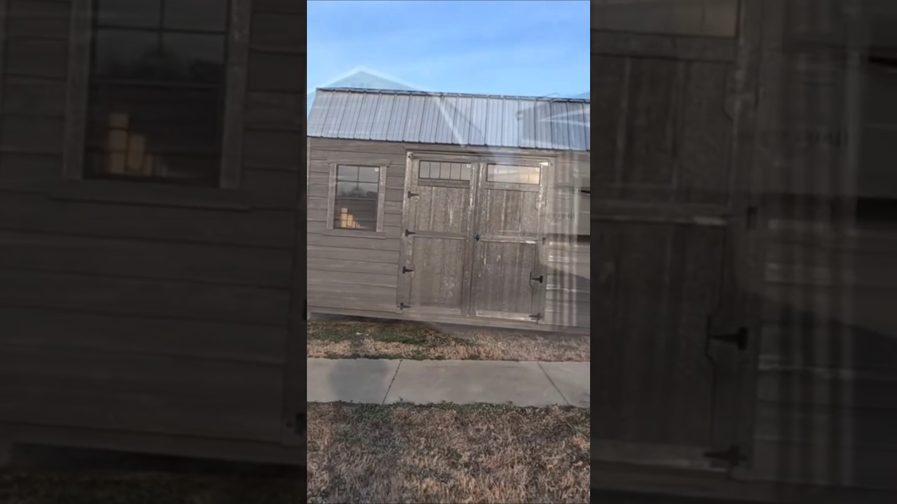 Unloading Our New Storage Shed! #rvlife #Campground #home