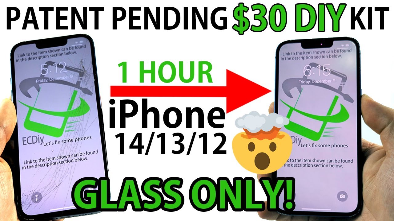 Как заменить стекло экрана на iPhone 15/14/13/12 Ремонт треснувшего экрана