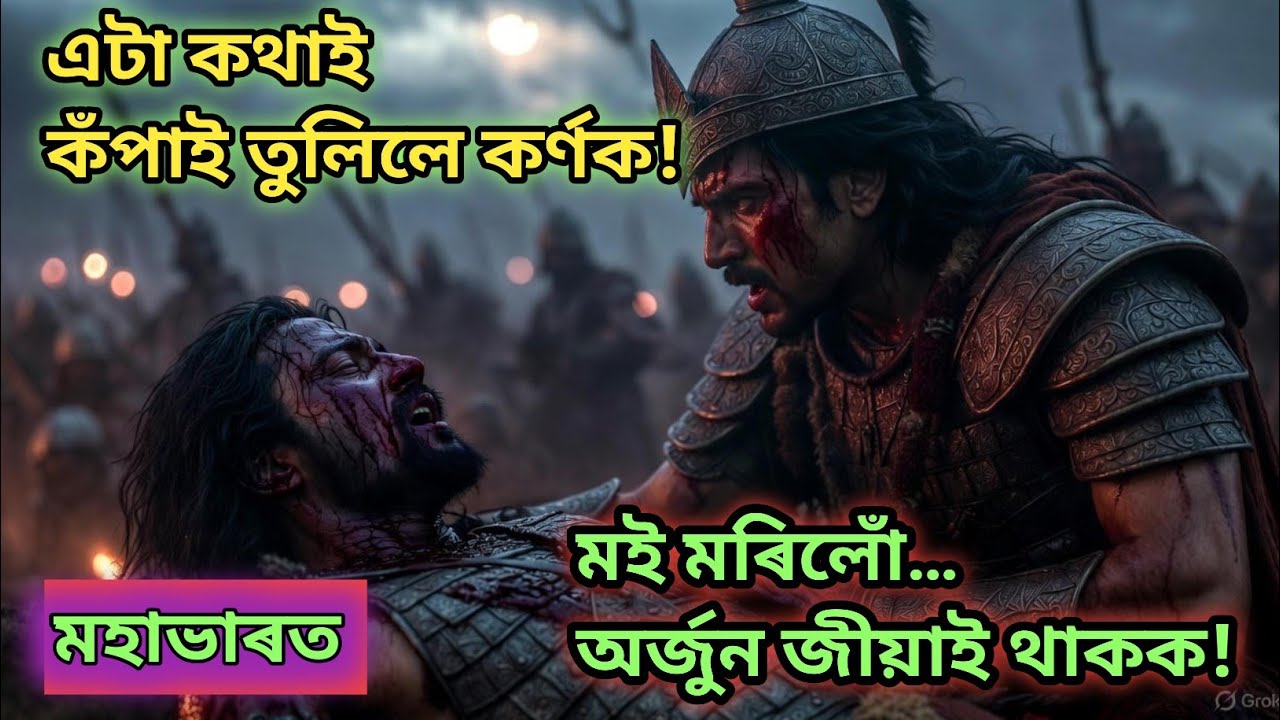 এটা মৃত্যুয়ে সলনি কৰিছিল মহাভাৰতৰ যুদ্ধ! | Karna vs Ghatotkacha Night Battle | কথা অমৃত।
