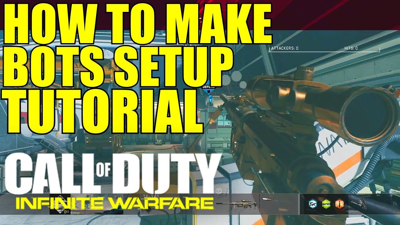 Infinite Warfare: How to Make Bots Set Up and Not Kill You! (Practice Trickshotting on IW)