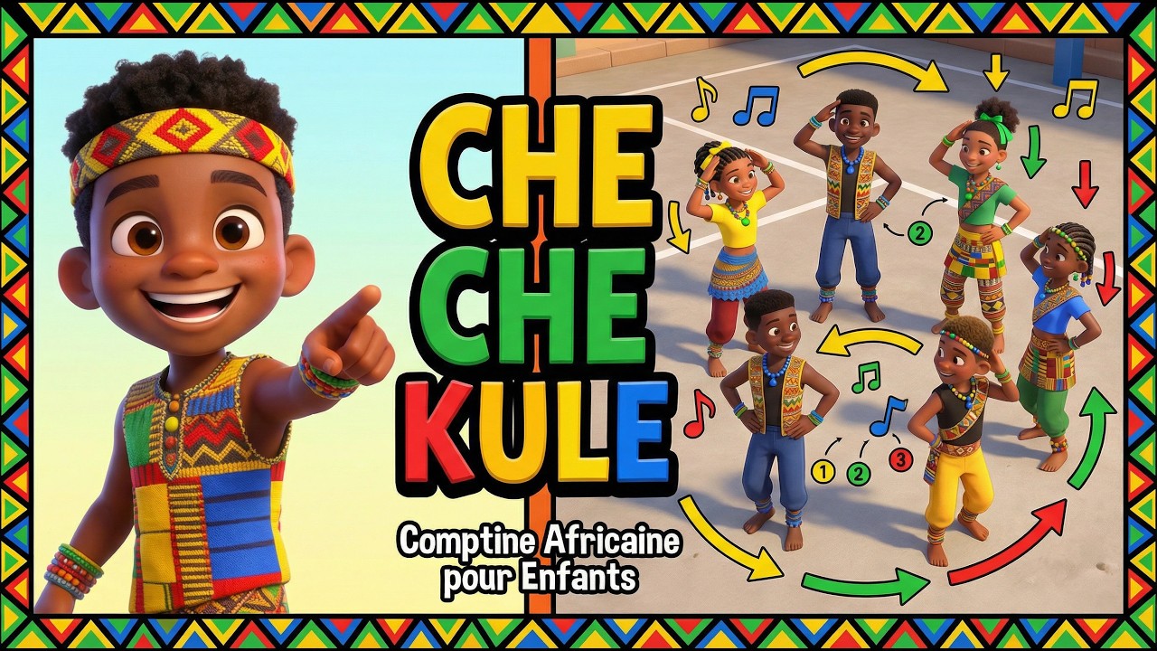 🎵 Che Che Kule : La Meilleure Comptine Africaine avec Gestes et Paroles ! (Danse pour Enfants)