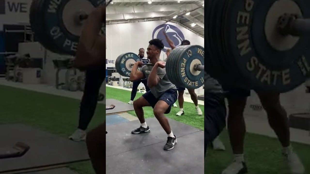 Nick Singleton Smashes HUGE 365 Pound Clean as a FRESHMAN! #shorts