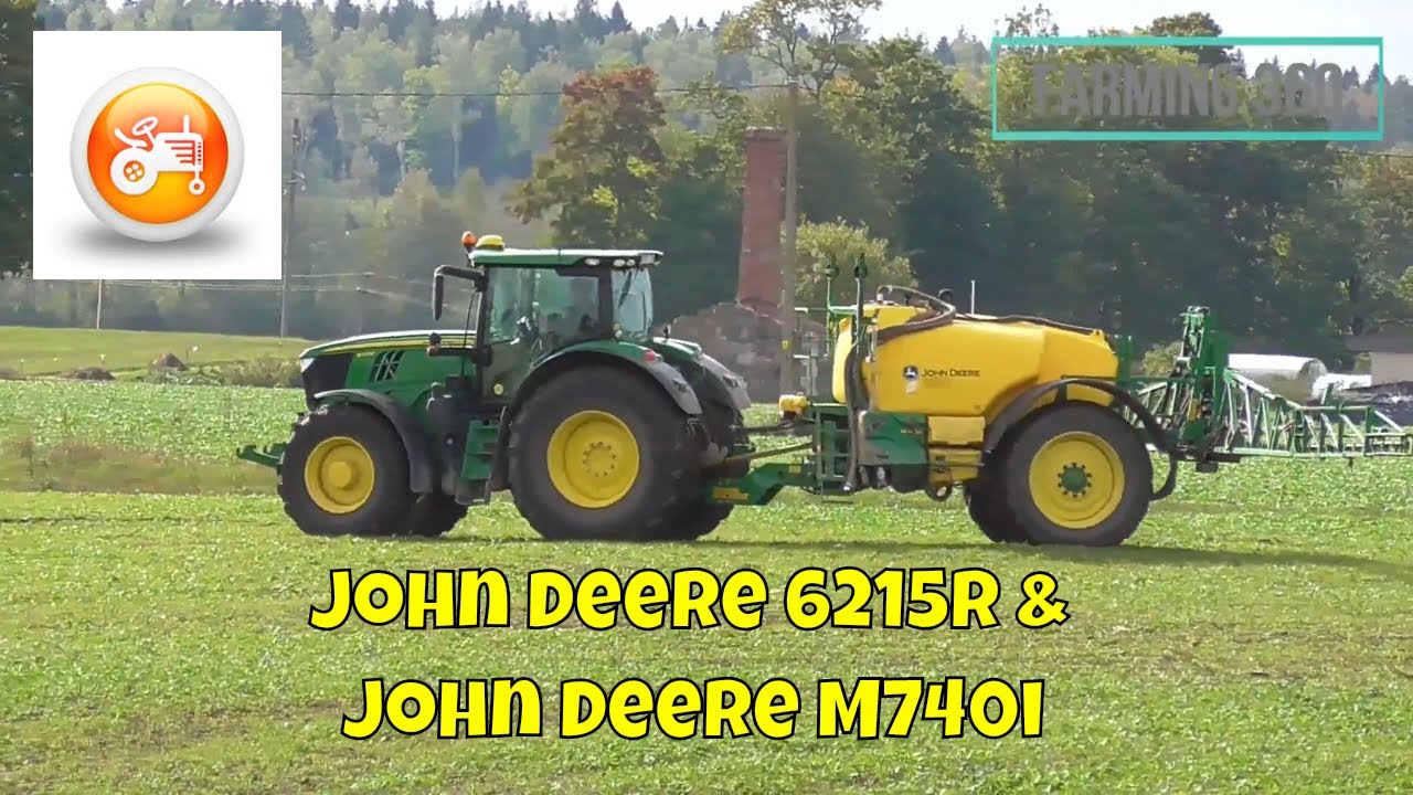 Spraying 2018 | John Deere 6215R & John Deere M740i sprayer in action
