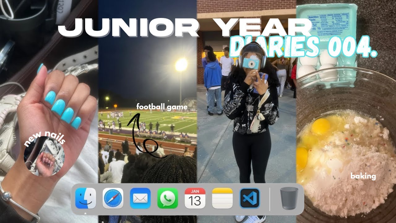 JUNIOR YEAR DIARIES | Spend a week with me! Shopping, nails, school vlogs, football game, etc!
