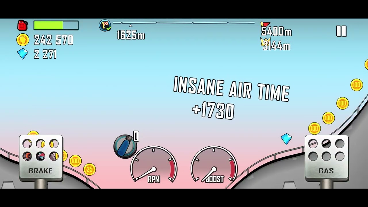 Gameplay hill climb racing 