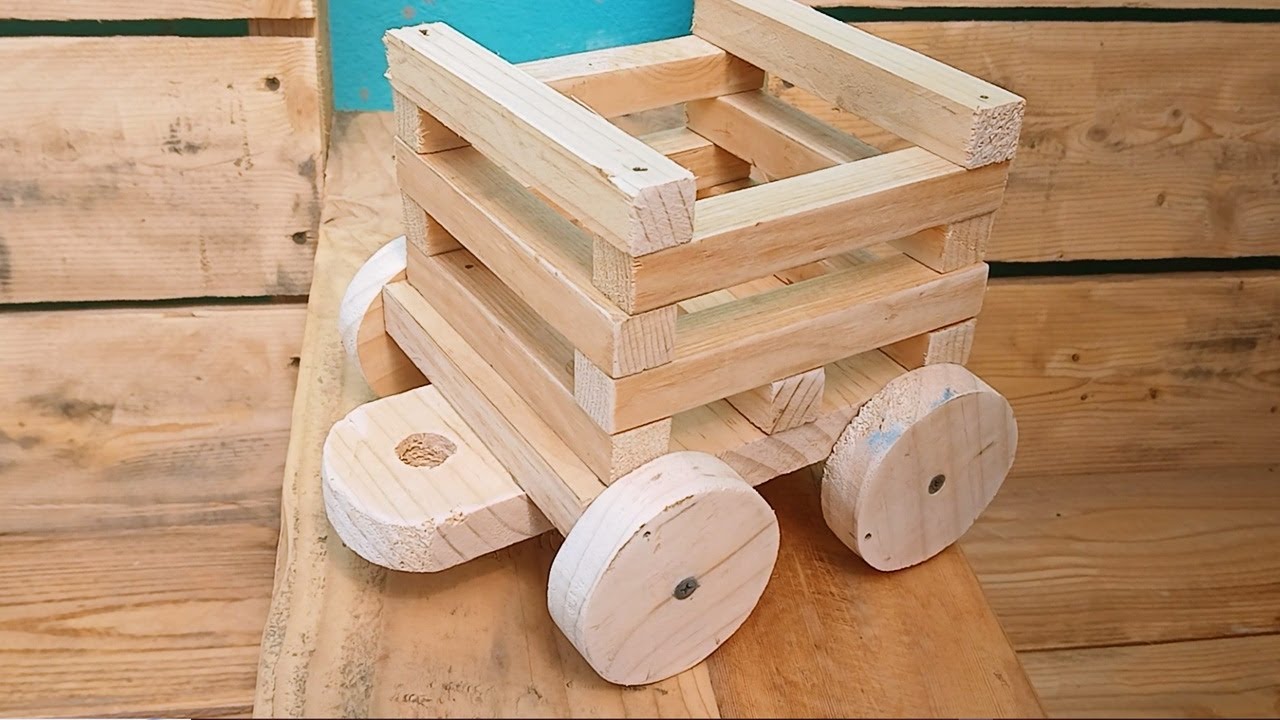 Porta maceta de madera - Ideas con palets