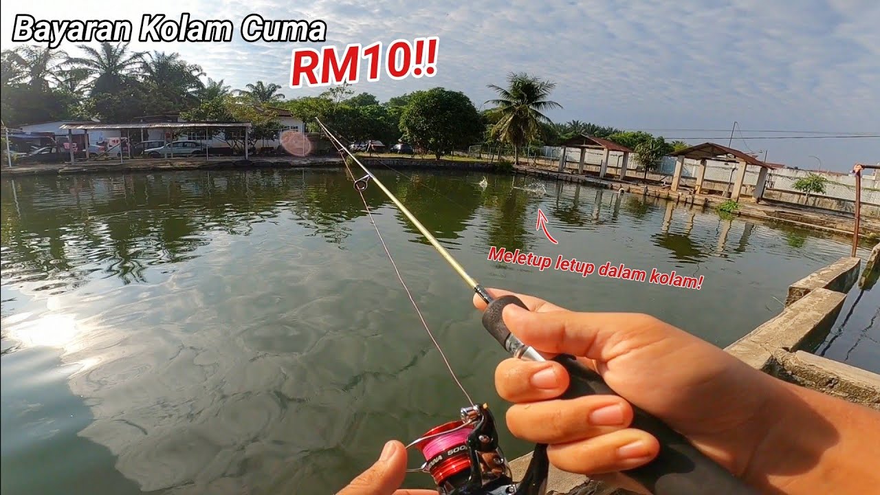 Hanya Perlu BAYAR RM10 Dah Boleh Mancing Dalam Kolam Ini!!