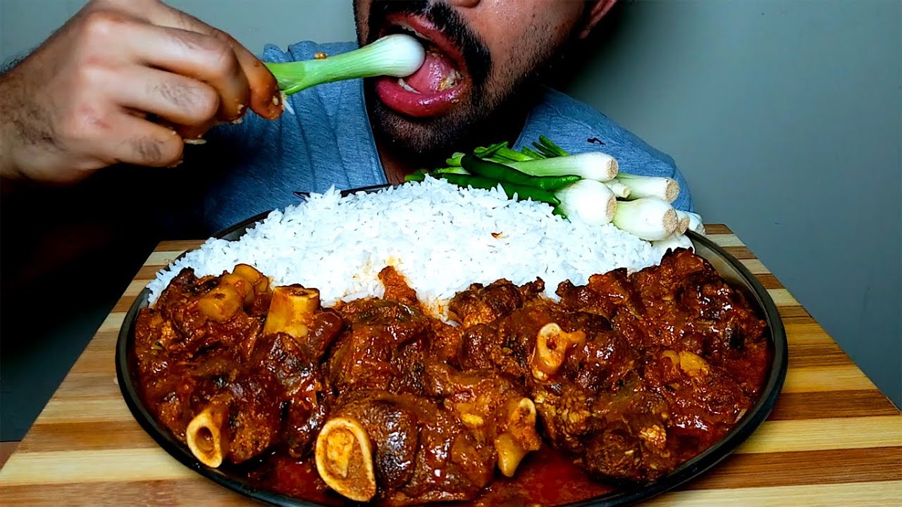 SPECIAL MUTTON CURRY || RICE AND Onions EATING SHOW|#HungryPiran