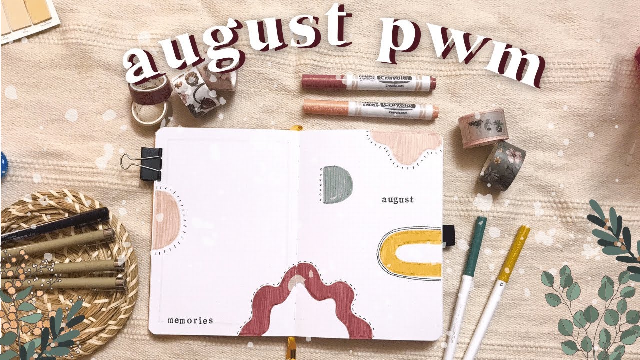 AUGUST PLAN WITH ME | August 2021 Bullet Journal Setup | August PWM | July Bullet Journal | BUJO