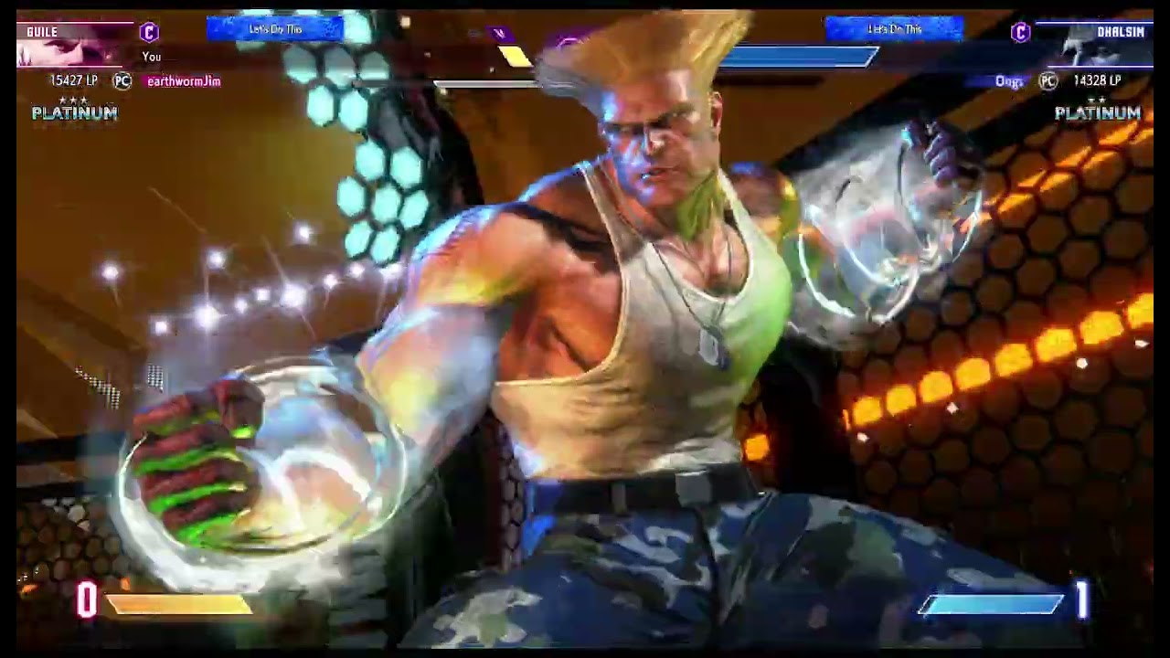 SF6 - earthwormJim (Guile) vs Oogs (Dhalsim)