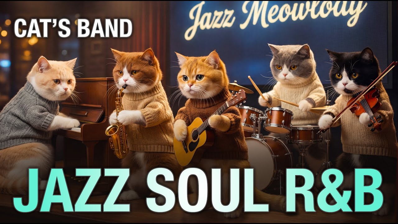 Jazz Soul R&B Instrumental – Music for Relaxi, Focus & Work | Jazz Meowlody