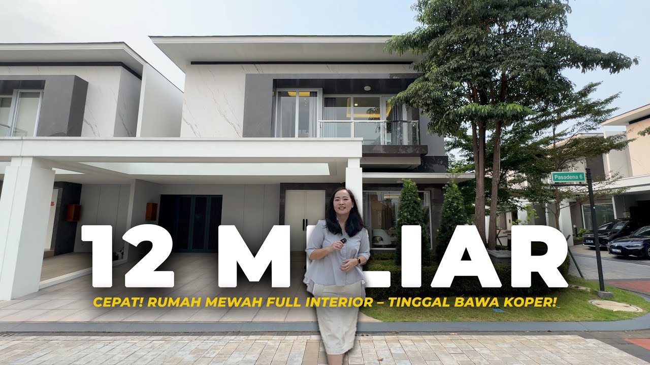 Rp 12M | Rumah Mewah Siap Huni di Pasadena! FULL INTERIOR