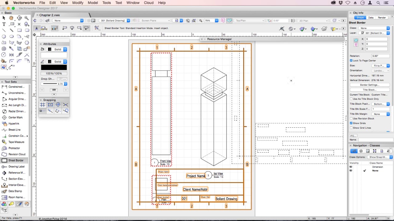 2017 Vectorworks Fundamentals - Creating Drawings From The Model