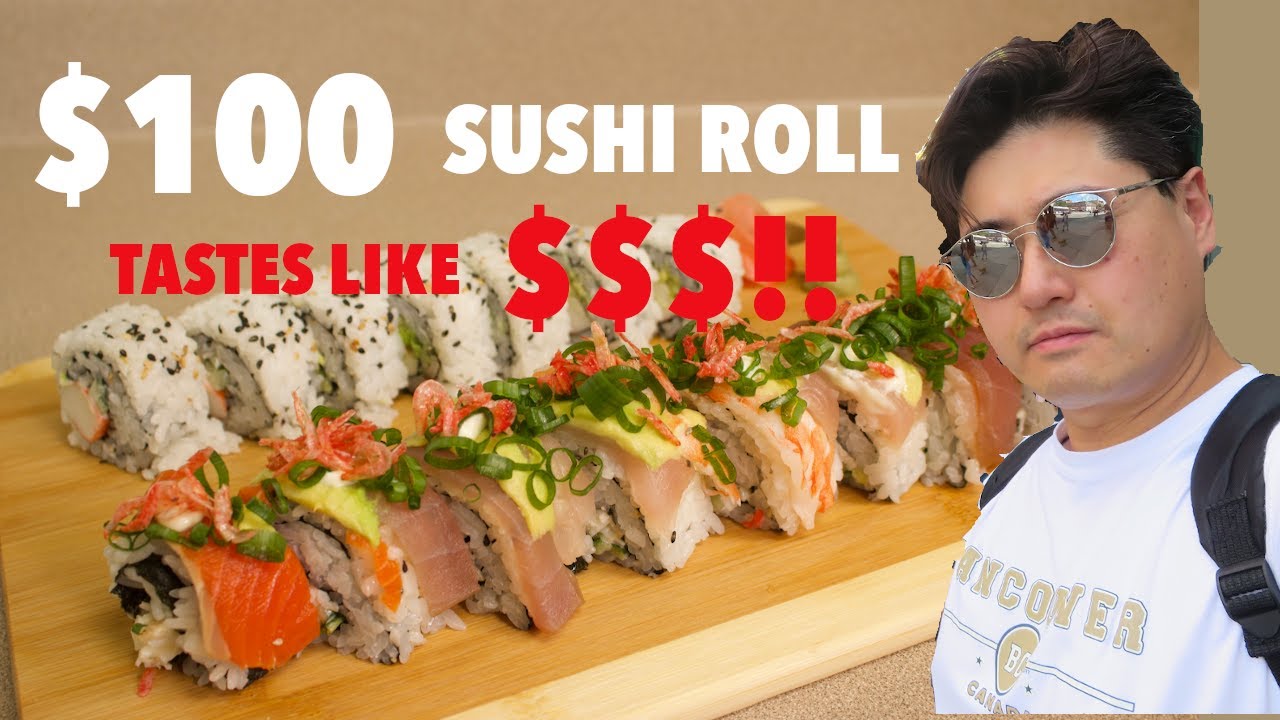 $100 Sushi Roll! 【REAL King Crab Rainbow Roll!】(Unavailable in any restaurant!!)
