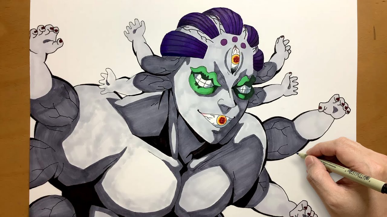 How to Draw Gyokko from Demon Slayer | Kimetsu no Yaiba | draw anime | Upper moon 5
