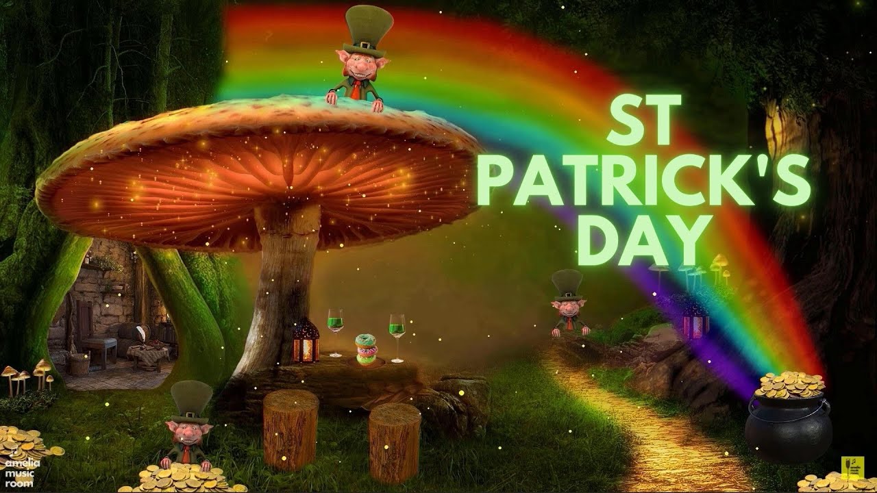 Magic Leprechaun Cafe in the Forest 🍀 Saint Patrick's Day Ambience ASMR, St Patricks Ambience Music