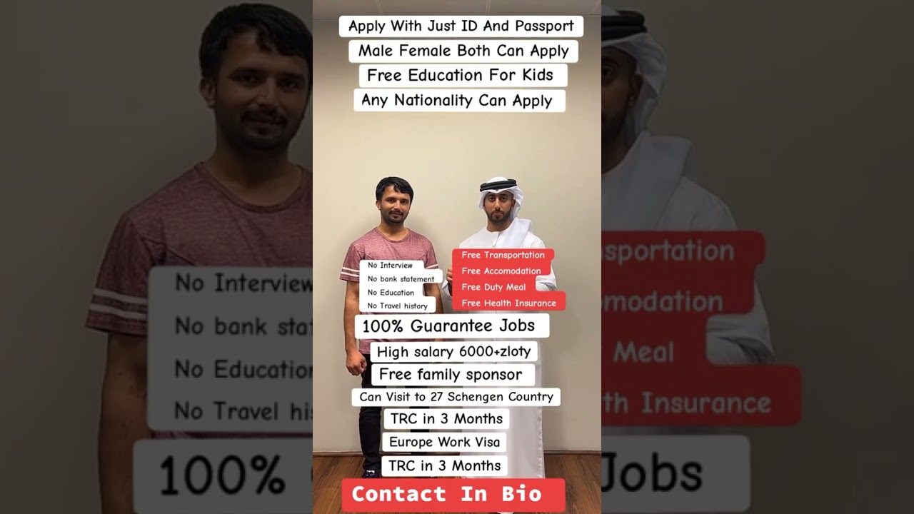 Poland Work Permit Visa 2024 | Wizard Immigration Services | Apply Now #youtubeshorts #shortsfeed