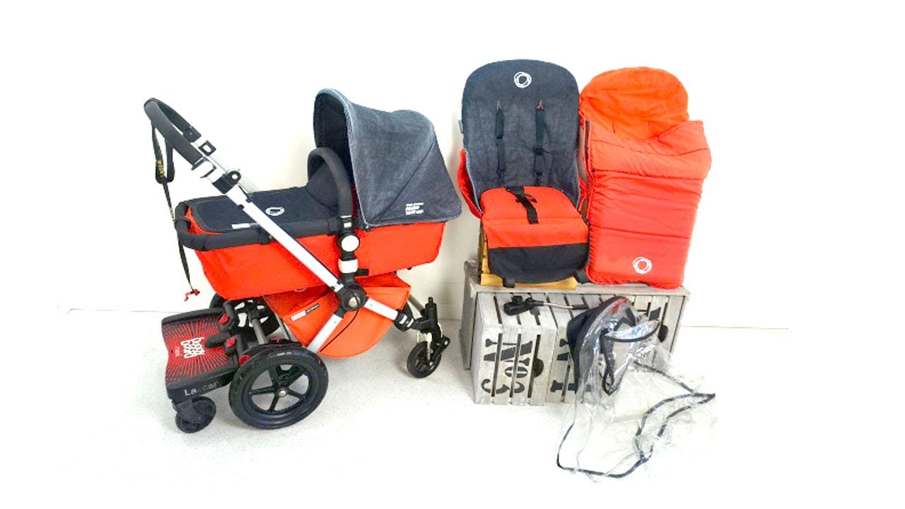 Carrito Bugaboo Camaleon 2 naranja y vaquero - Ref.72
