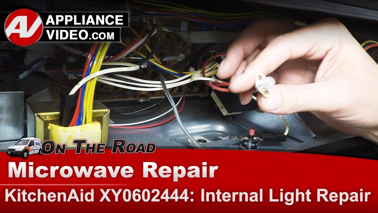 Kitchenaid Microwave Repair - No Light - Inside Light