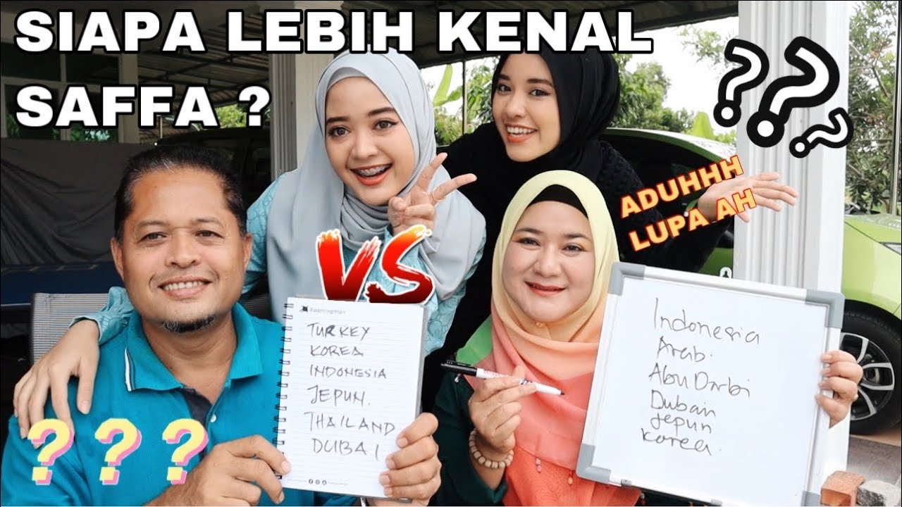 FAMILY CHALLENGES‼️ Siapa lagi kenal saffa ? 😆✨