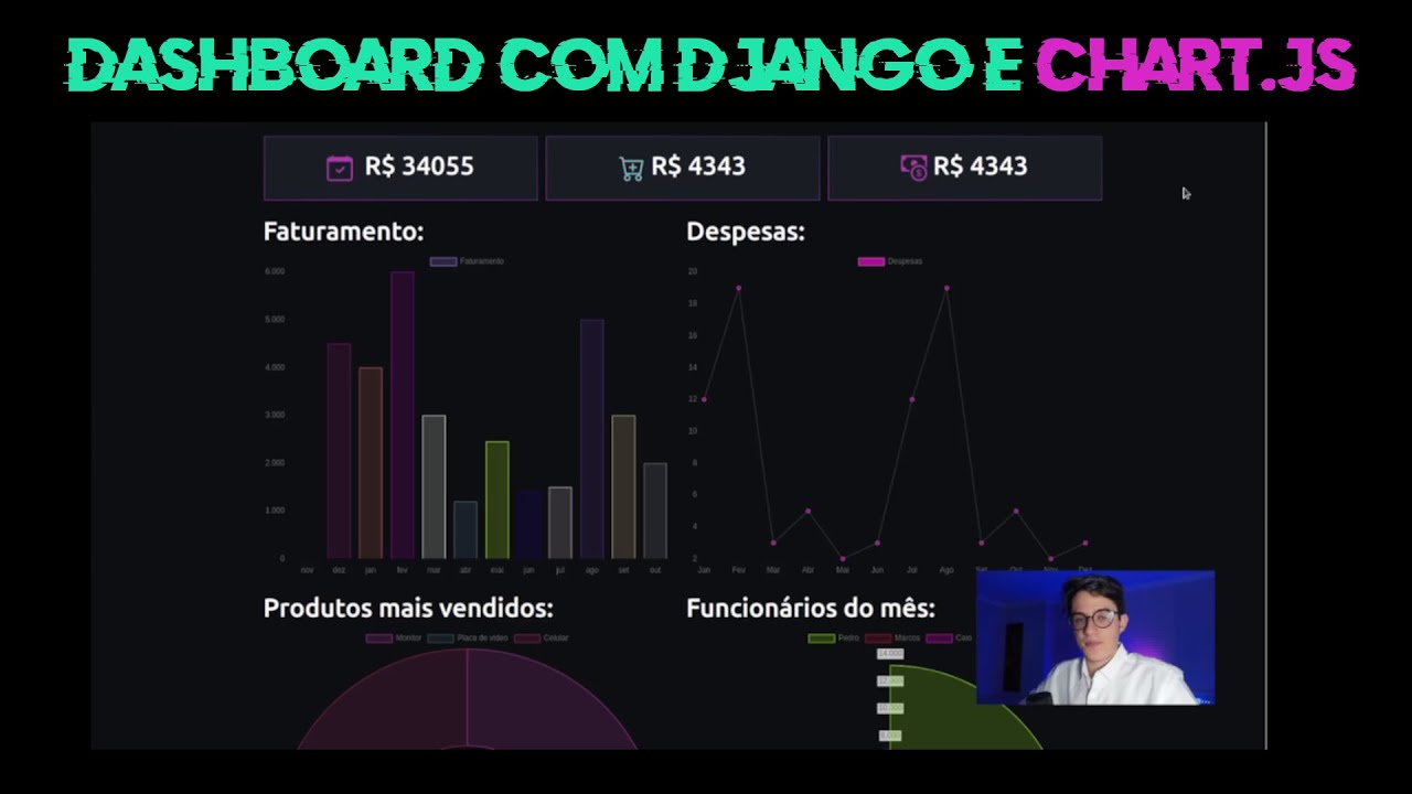 DASHBOARD com DJANGO e CHART.JS | Aula semanal #25