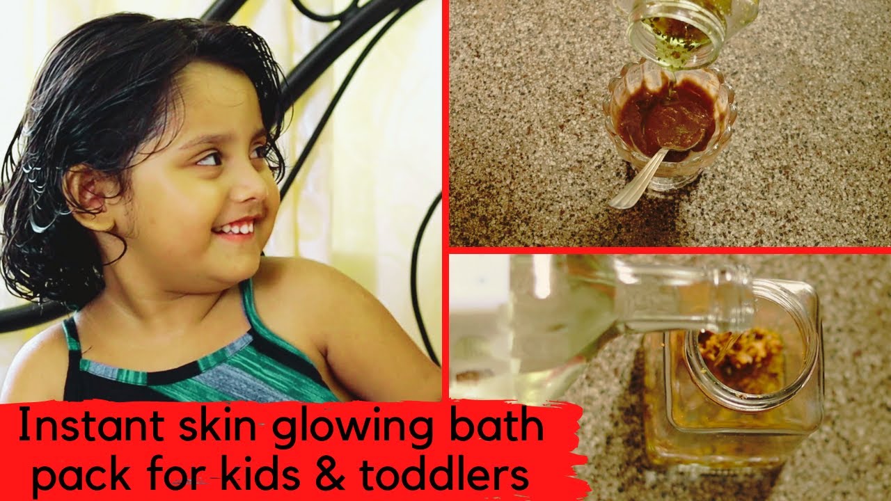 Homemade herbal bath pack for kids | পুজোর আগে গিরিকার skincare | শিশুদের স্কিন glowing bath pack