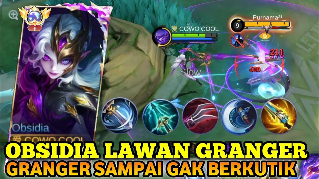 OBSIDIA LAWAN GRANGER | GRANGER SAMPAI GAK BERKUTIK LAWAN OBSIDIA DI GOLD LANE - MLBB