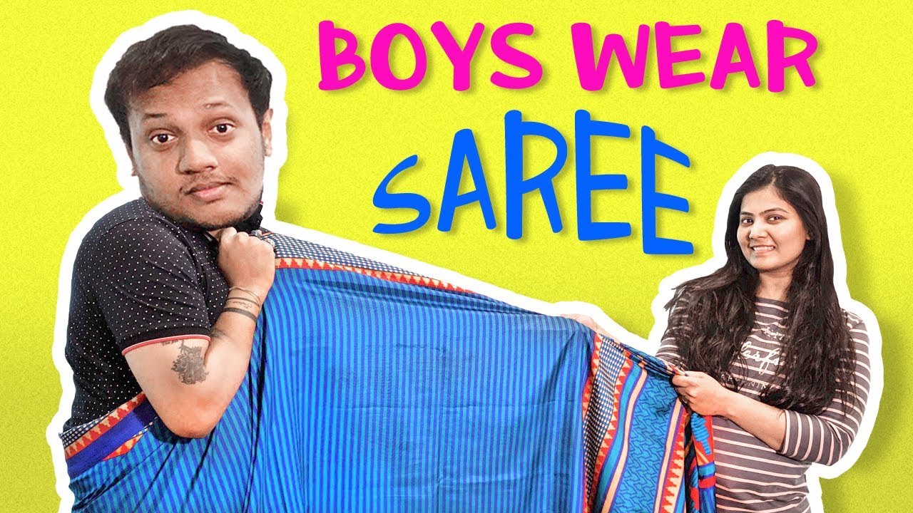 Ketan & Karan Try To Wear A Saree | Saree Challenge | Mega Bites