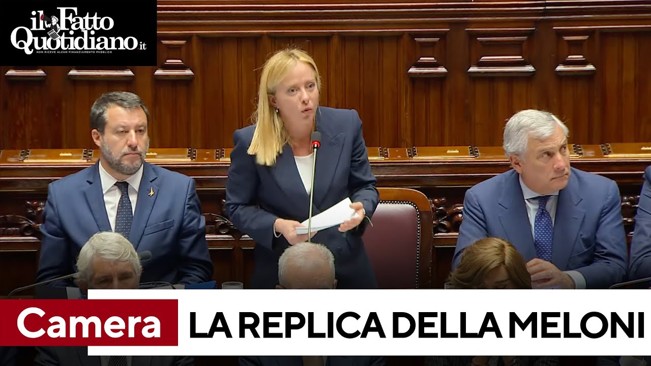 Camera, l'intervento di replica di Giorgia Meloni: il video integrale