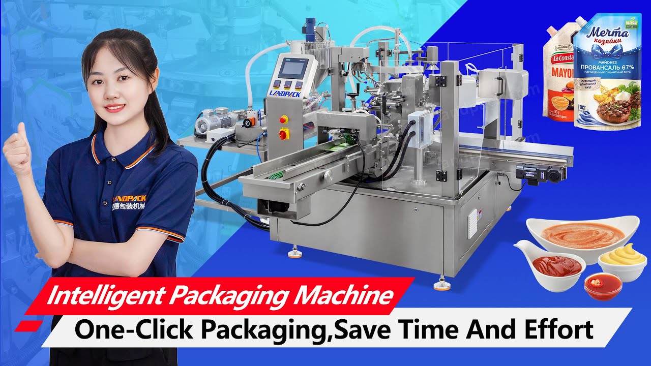 Mayonnaise Packing Machine | Spout Pouch Filling Machine for High Viscosity Sauce 🥫✨