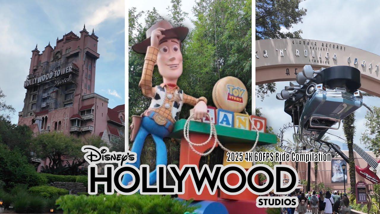 Hollywood Studios 2025 – Complete 4K 60FPS Ride POV Compilation | Walt Disney World