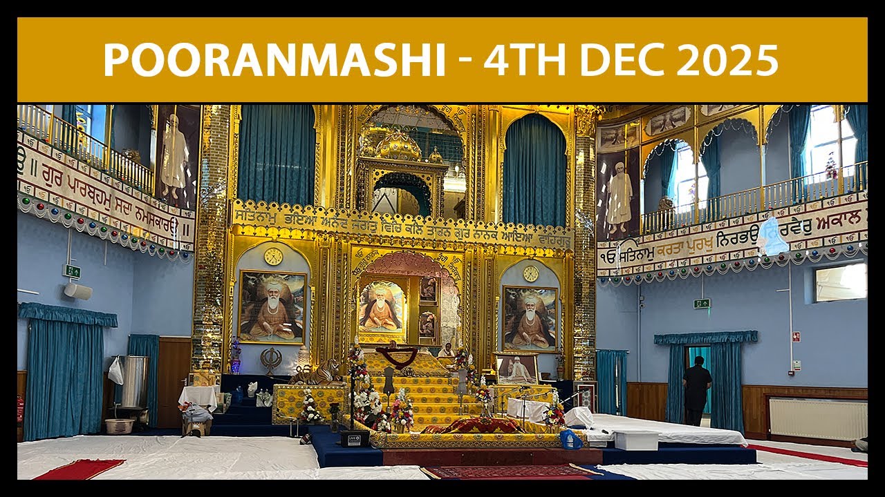 Pooranmashi Kirtan Stream, Nanaksar Coventry - 4th Dec 2025