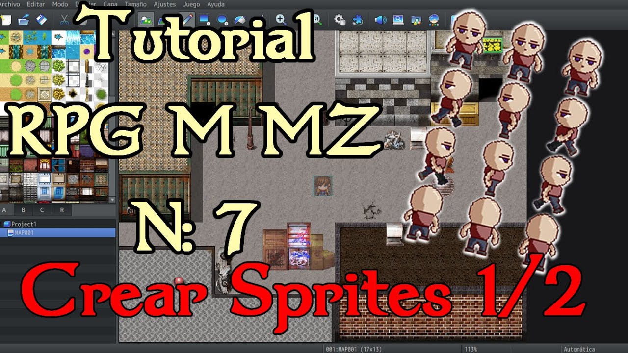 7-Tutorial RPG Maker MZ: como crear tus personajes/sprites (parte 1/2) Base
