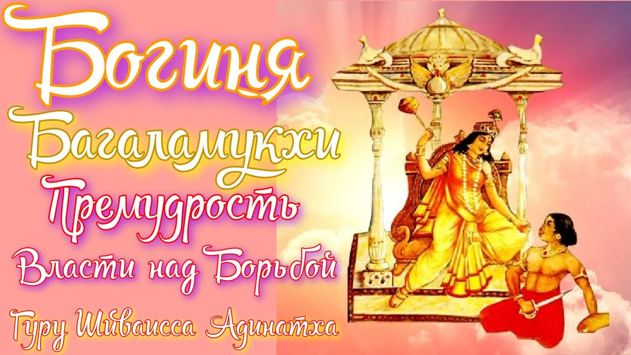 Богиня Багаламукхи махавидья премудрость власти над борьбой, силы высшего ума. Гуру Шиваисса