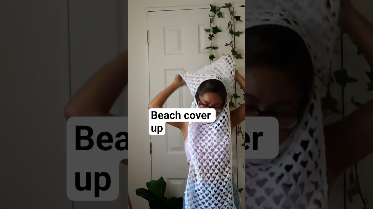 beach cover up full tutorial on my channel. #crochet #knittig