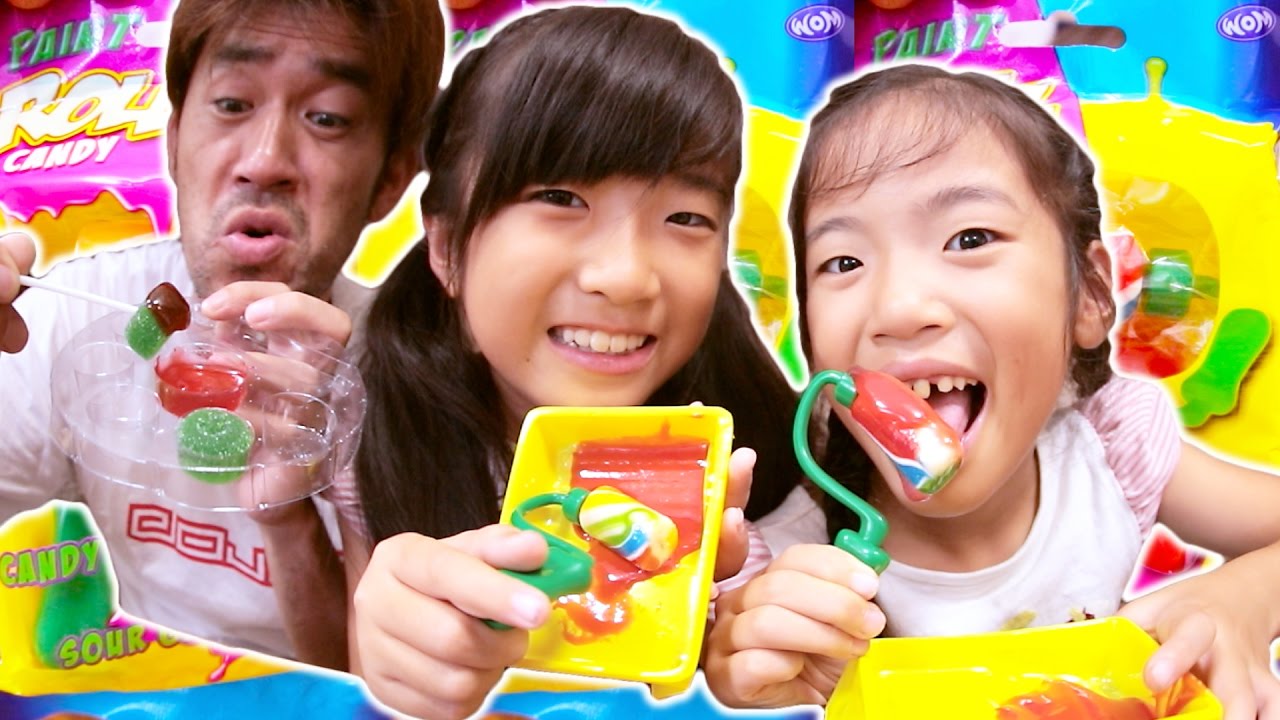 ペンキ塗りのアメ！？candytoyfactory Kẹo Mút
