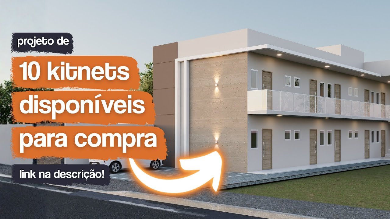 10 Kitnets para CONSTRUIR em 2026! Terreno 10x25m &mdash; Planta Pronta Para Compra - Envio Imediato