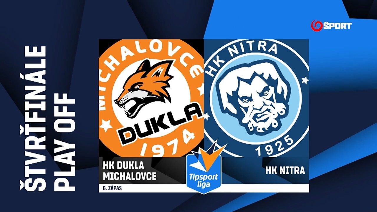 6. z&aacute;pas &scaron;tvrťfin&aacute;le play-off: HK Dukla Michalovce &ndash; HK Nitra 4:2 (1:1, 0:1, 3:0)