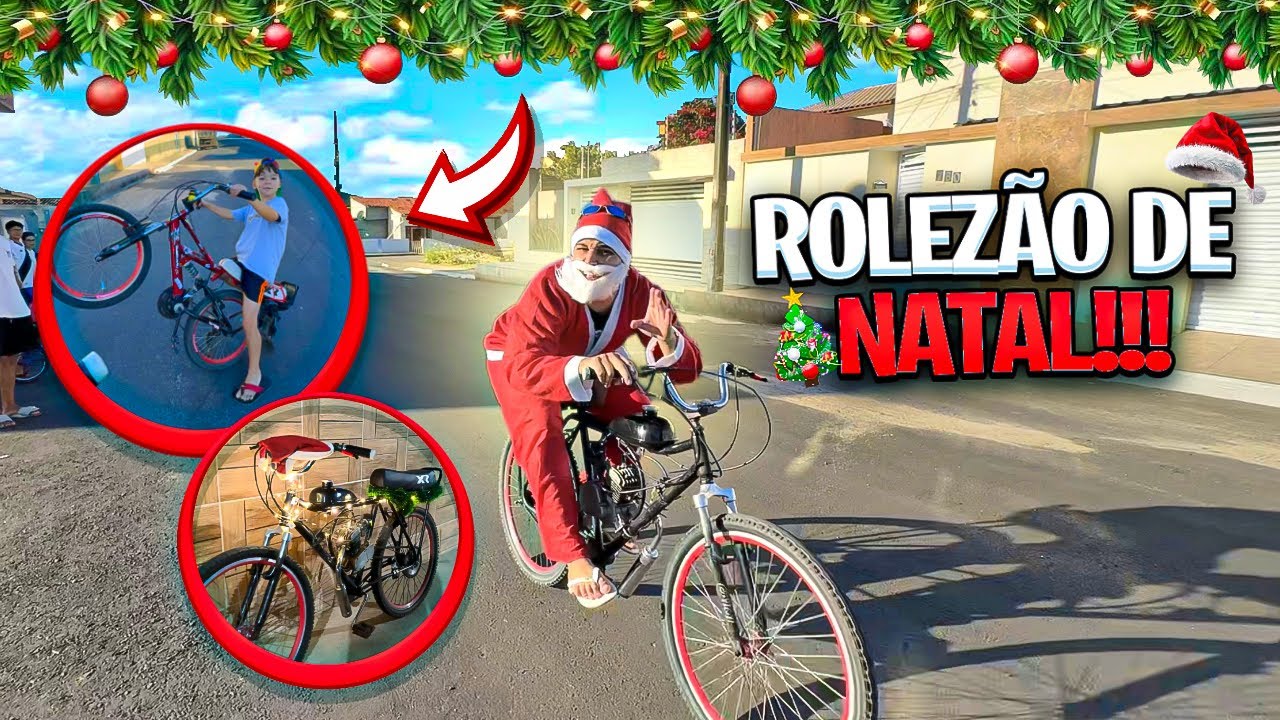 ROLÊ DE NATAL: DECORANDO MINHA BIKE MOTORIZADA COM PISCA-PISCA! 🎅🏻* Paulinho foi junto