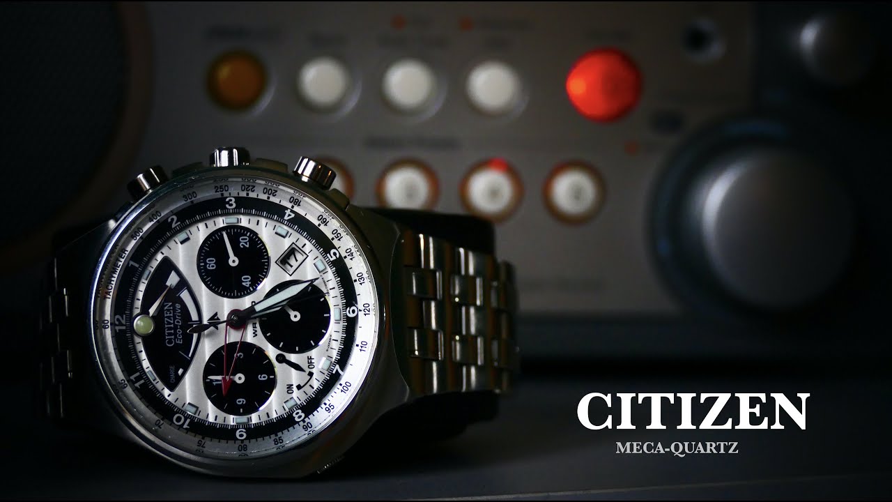 CITIZEN PANDA Meca-Quartz Chronograph Calibre 2100 GN-4W-S  FULL tutorial + Citizen's design flaws