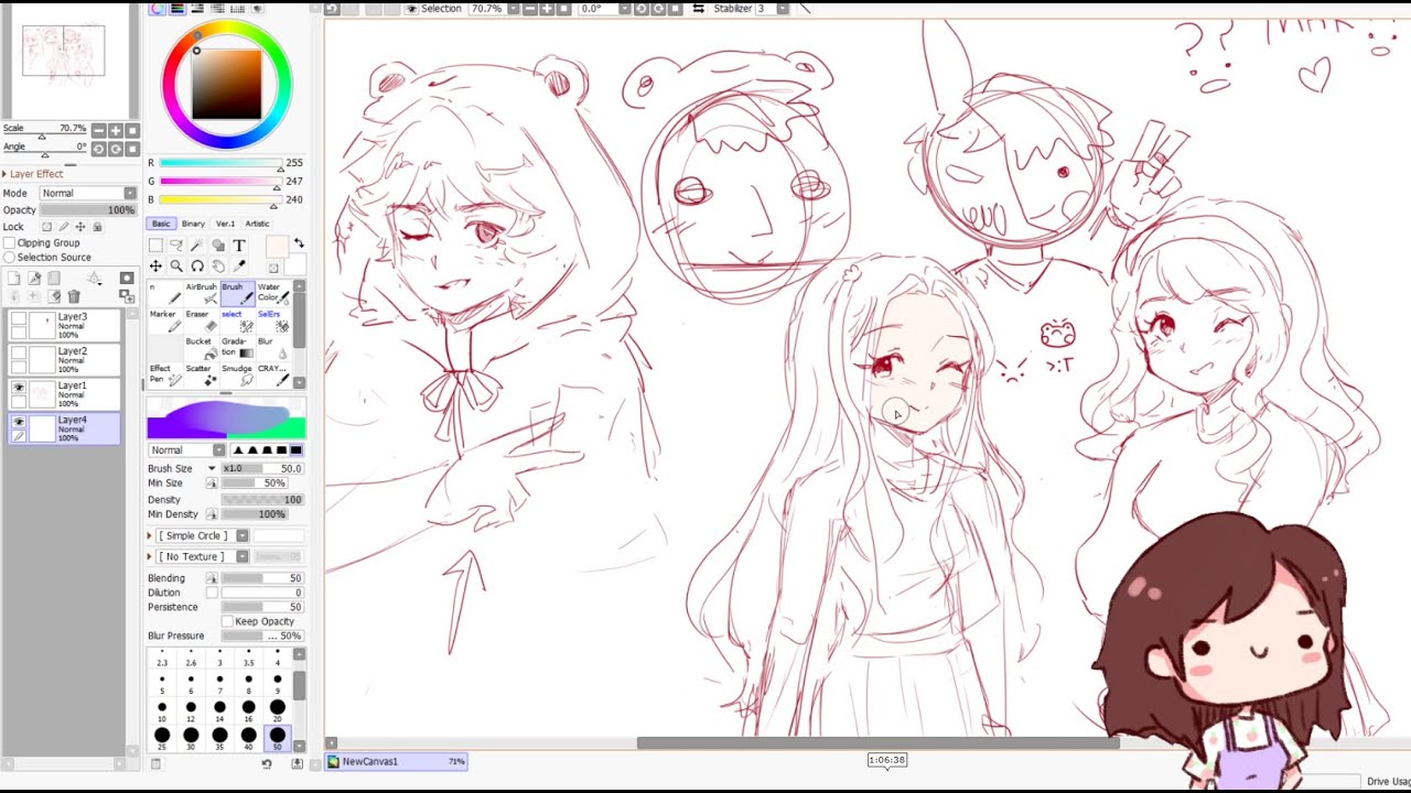 Tina Draws Members of Salad Gang! How She Found Her Art Style!