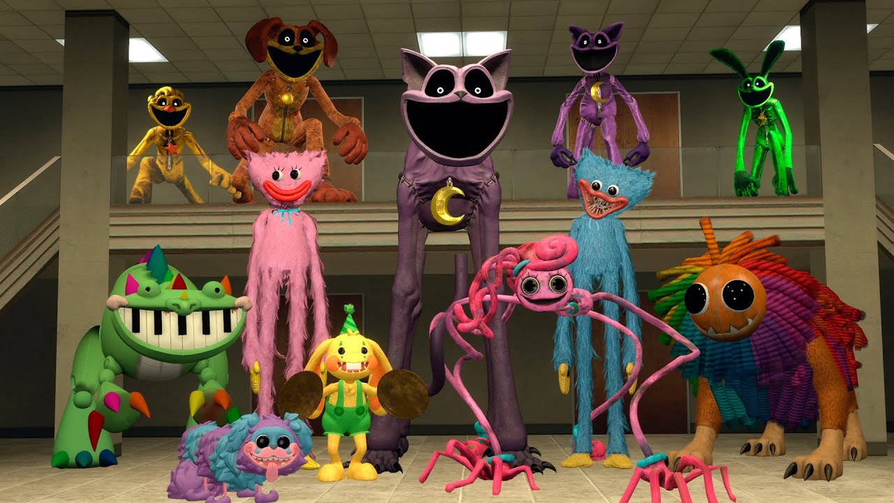 Surviving the Poppy Playtime Characters #4, Chapter 1, 2, 3 & 4 | Garry's Mod