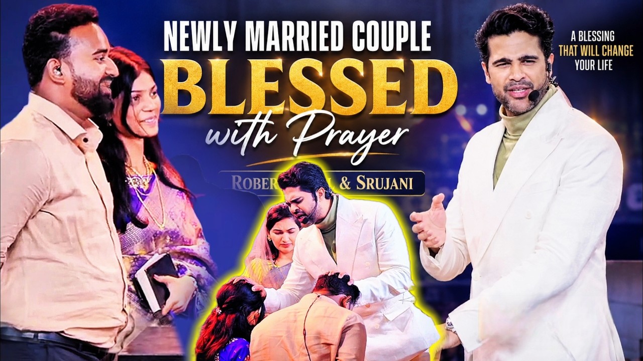Newly Married Robert Stoll & Srujani Blessed with Prayer || Raj Prakash Paul ||Jessy Paul||#marriage