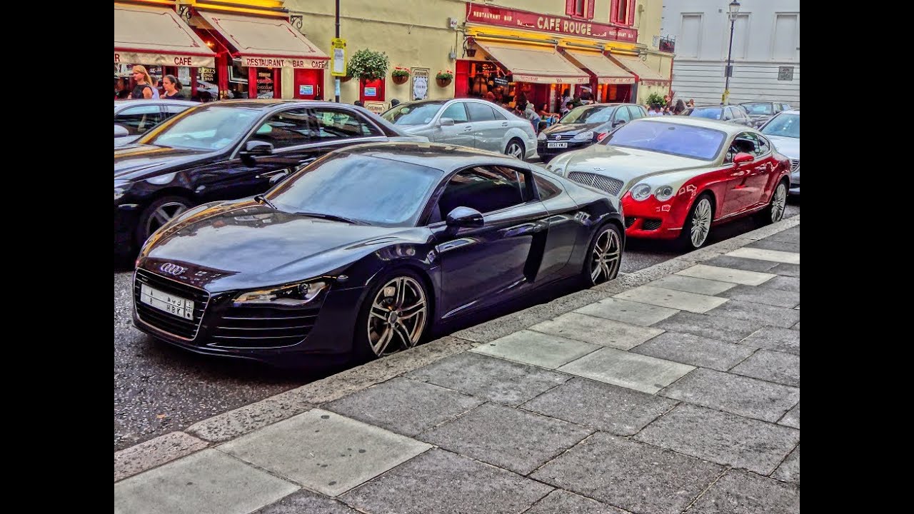 Supercars in London 7 - MATTE BLACK, Fab Design & Brabus SLR's, Baby Blue DBS, Aventadors, Huayra